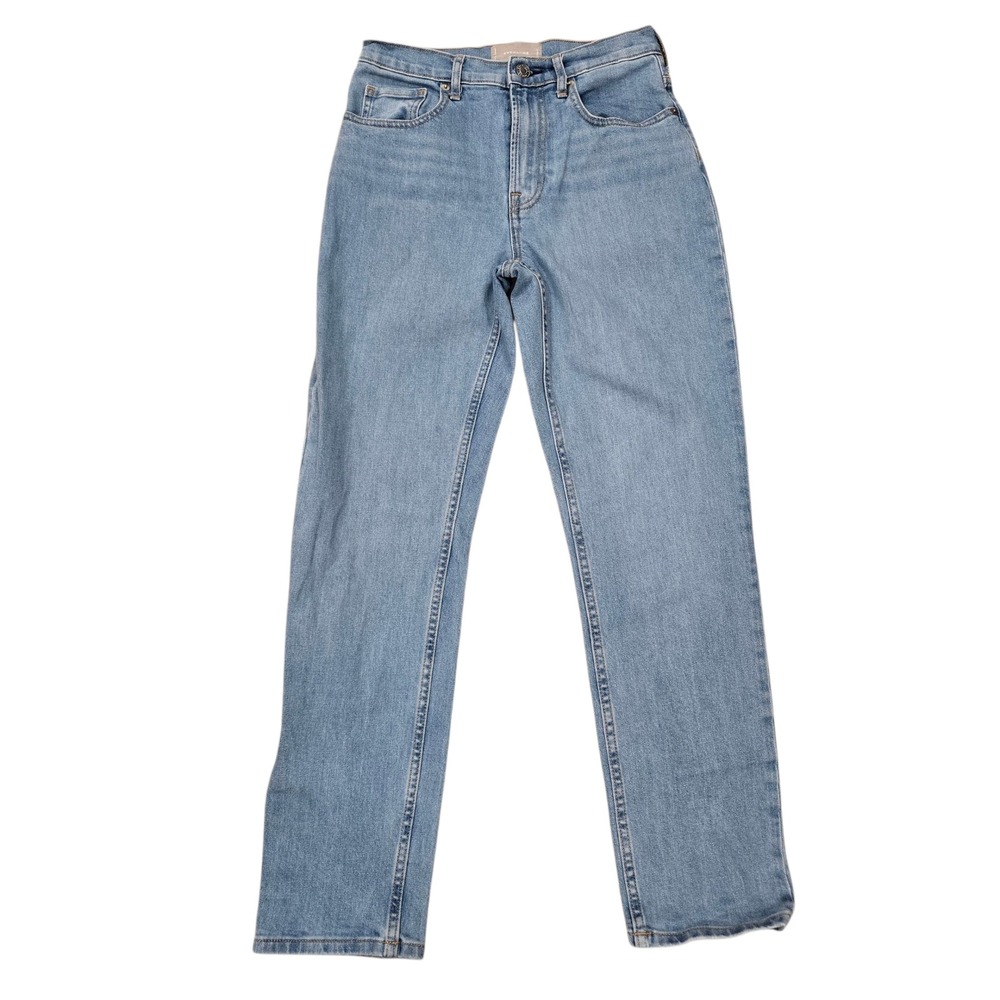 Everlane High Waist Straight Leg Jeans Light Wash‎ Denim Size 27 Regular